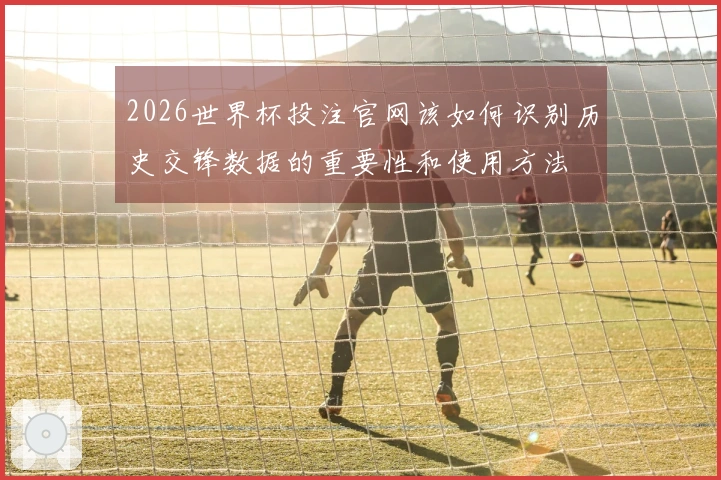 2026世界杯投注官网该如何识别历史交锋数据的重要性和使用方法